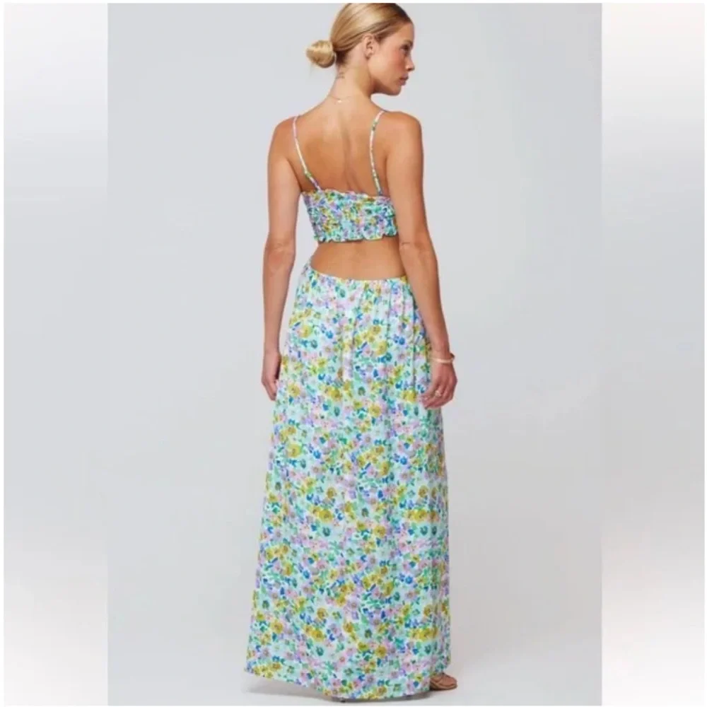 NWT RESA Floral Maxi Dress with Adjustable Straps - Picture 2 of 6